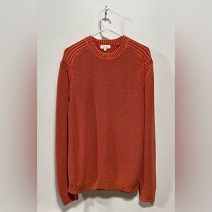 Tyler Boe Men's Burnt‎ Orange 100% Cotton Crewneck Sweater
